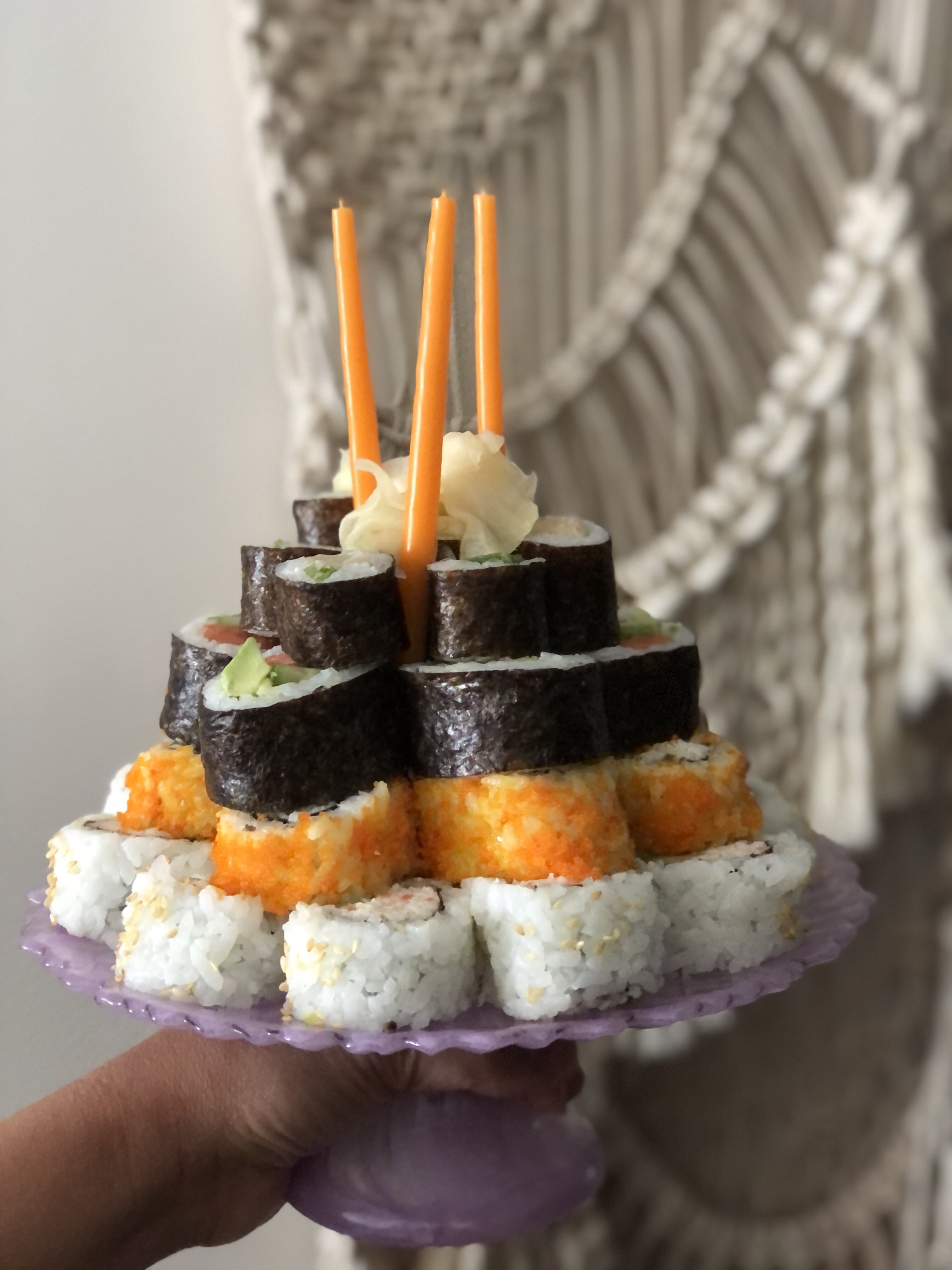 Pretty Sushi Candle Gift Candles Sushi Gift Set 3 Piece 