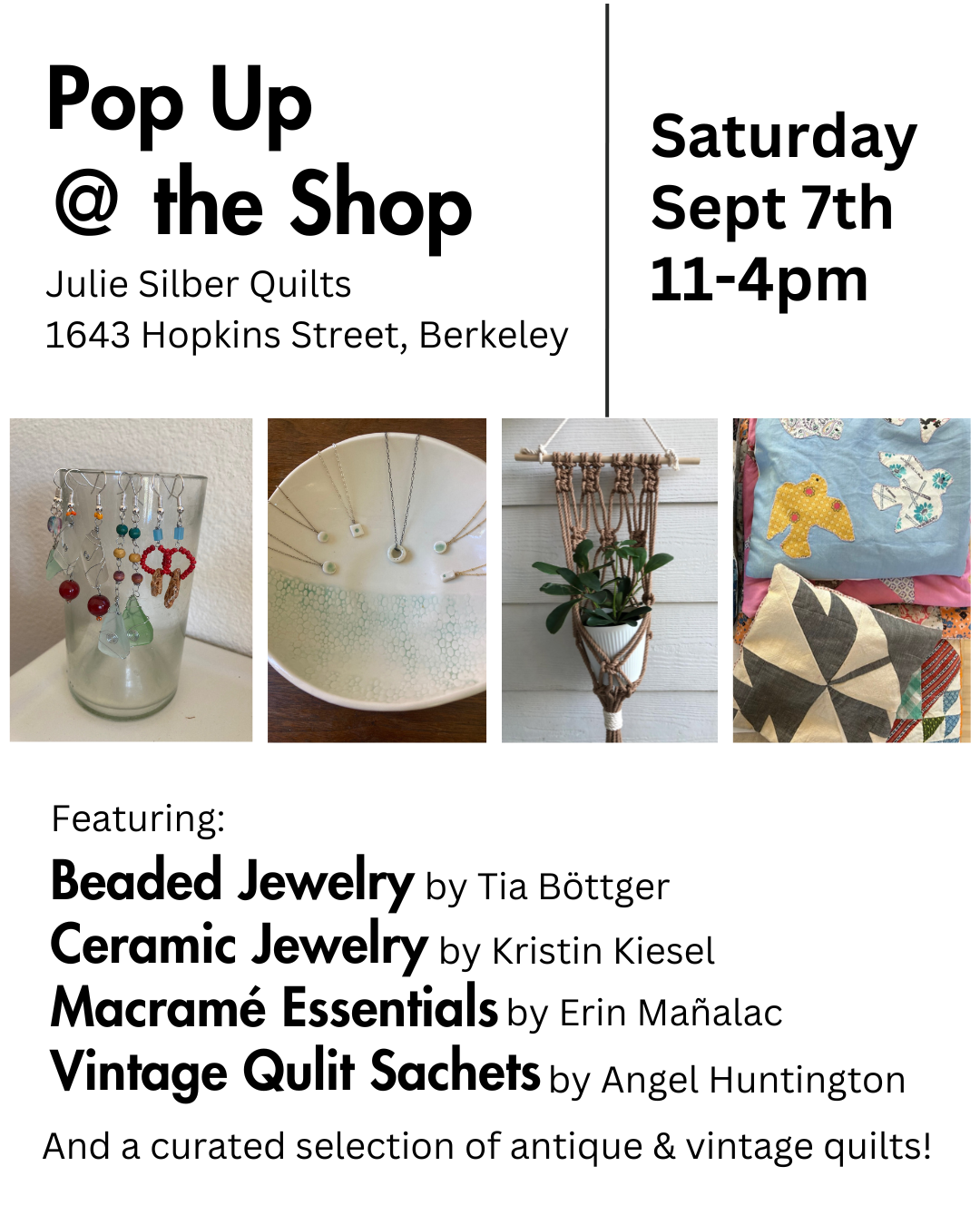 Pop Up @ the Shop!